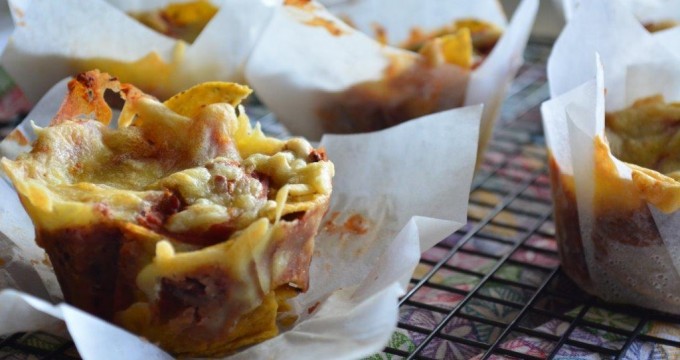Gluten-free lunchbox nachos on wire cooling rack