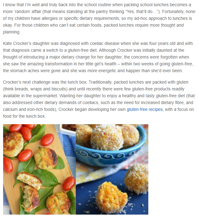 Babyology's review of Gluten-free Lunchboxes e-Cookbook 2